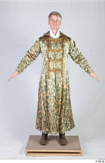  Photos Medieval Prince in Formal Suit 2 Medieval Prince Medieval clothing a pose gold coat whole body 0001.jpg